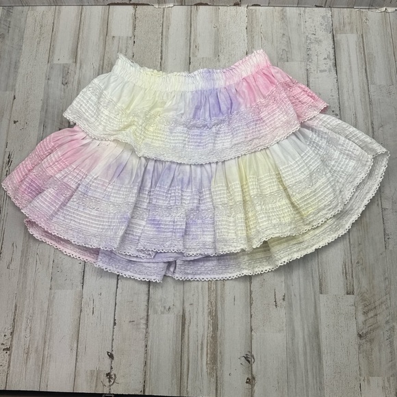 LoveShackFancy multicolored tie-dye Skirt - Picture 1 of 8